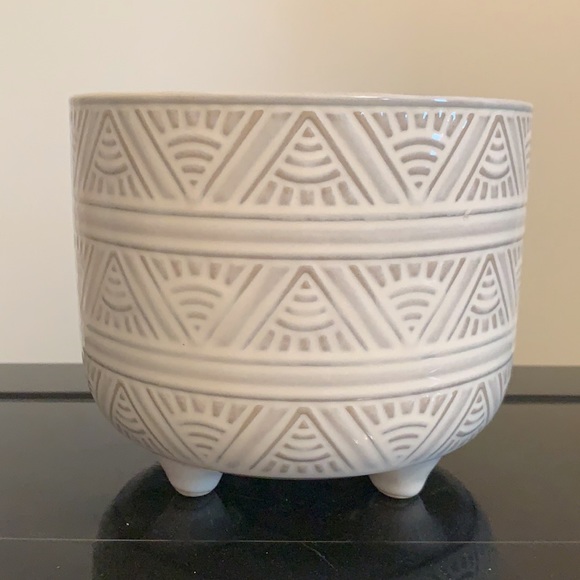 Other - Ceramic Tribal Footed Planter. Brand New.